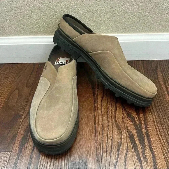 Sorel Adirondack Mule Men’s Slip On Size 9 Tan Leather Shoes NM4151-208 - Picture 15 of 16